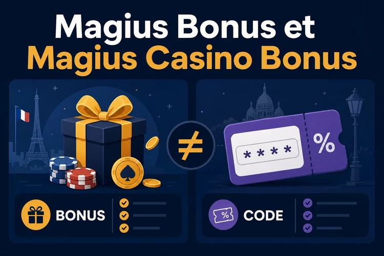 Magius Bonus et Magius Casino Bonus: ne pas confondre bonus et code