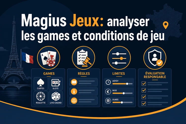 Magius Jeux: analyser les games, catégories et conditions de jeu