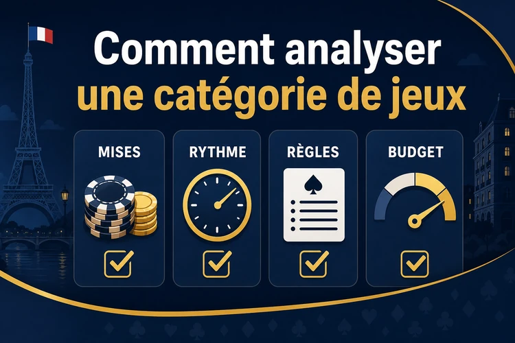 Comment analyser une catégorie de jeux