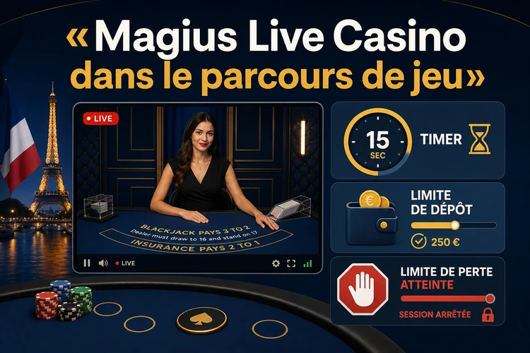 Magius Live Casino dans le parcours de jeu