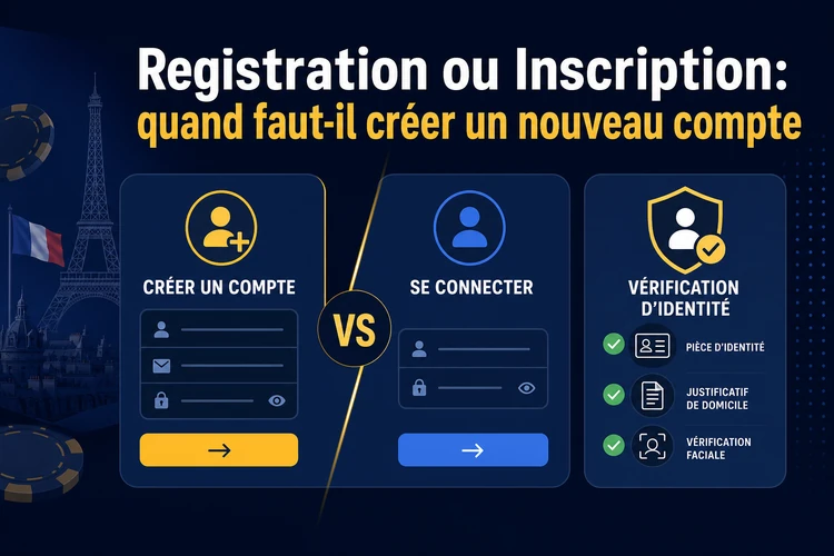 Registration ou Inscription: quand faut-il créer un nouveau compte
